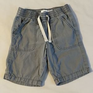 Boys 5T adjustabe Old Navy 100%cotton shorts, gray